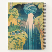 Hokusai Amida Falls Japan Wasserfall Notizblock (Rückseite)