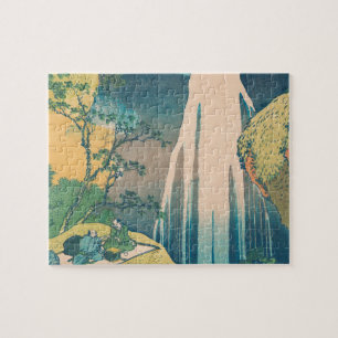 Hokusai Amida Falls Japan Wasserfall Puzzle