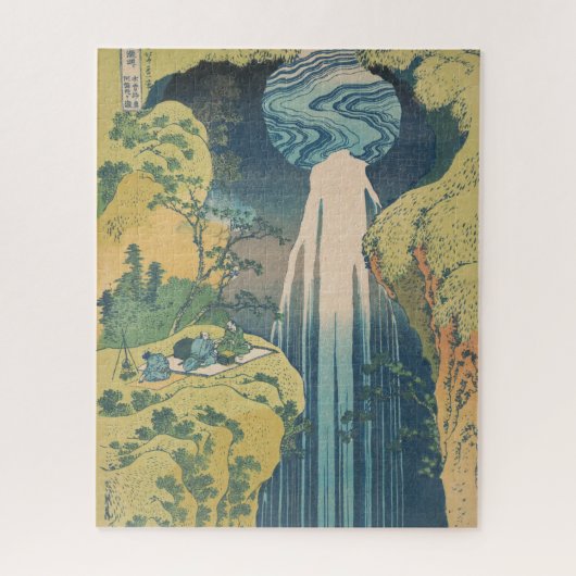 Hokusai Amida Falls Japan Wasserfall Puzzle (Vertikal)