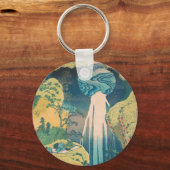 Hokusai Amida Falls Japan Wasserfall Schlüsselanhänger (Vorderseite)