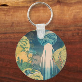 Hokusai Amida Falls Japan Wasserfall Schlüsselanhänger (Vorderseite)