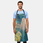 Hokusai Amida Falls Japan Wasserfall Schürze (Getragen)