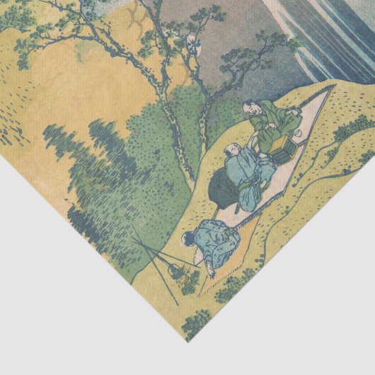 Hokusai Amida Falls Japan Wasserfall Seidenpapier (Ausschnitt)