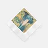 Hokusai Amida Falls Japan Wasserfall Serviette (Ecke)