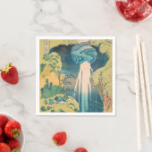 Hokusai Amida Falls Japan Wasserfall Serviette (Beispiel)