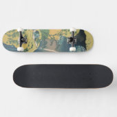 Hokusai Amida Falls Japan Wasserfall Skateboard (Horizontal)