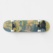 Hokusai Amida Falls Japan Wasserfall Skateboard (Horizontal)