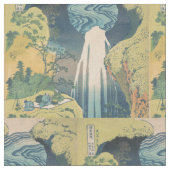 Hokusai Amida Falls Japan Wasserfall Stoff (Nahaufnahme)