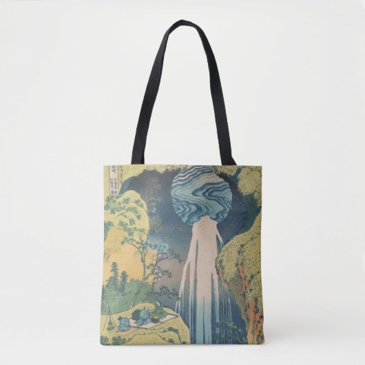 Hokusai Amida Falls Japan Wasserfall Tasche (Vorderseite)