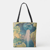 Hokusai Amida Falls Japan Wasserfall Tasche (Rückseite)