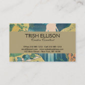 Hokusai Amida Falls Japan Wasserfall Visitenkarte (Rückseite)