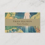 Hokusai Amida Falls Japan Wasserfall Visitenkarte (Vorderseite)