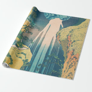 Hokusai Amida Wasserfall Japan Wasserfall Geschenkpapier