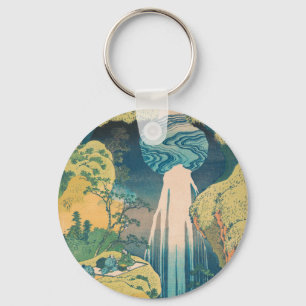 Hokusai Amida Wasserfall Japan Wasserfall Schlüsselanhänger