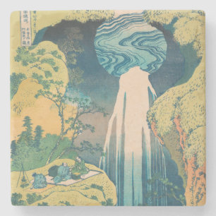 Hokusai Amida Wasserfall Japan Wasserfall Steinuntersetzer