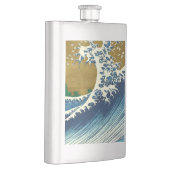 Hokusai Big Wave Japan japanische Kunst Flachmann (Rechts)