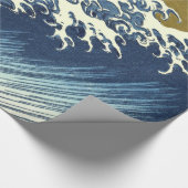 Hokusai Big Wave Japan japanische Kunst Geschenkpapier (Ecke)