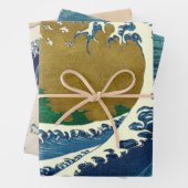 Hokusai Big Wave Japan japanische Kunst Geschenkpapier Set (Beispiel)