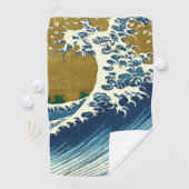 Hokusai Big Wave Japan japanische Kunst Golfhandtuch (Insitu)