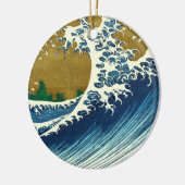 Hokusai Big Wave Japan japanische Kunst Keramik Ornament (Links)