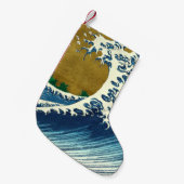 Hokusai Big Wave Japan japanische Kunst Kleiner Weihnachtsstrumpf (Vorderansicht (hängend))