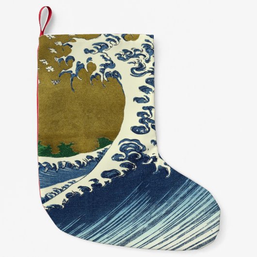 Hokusai Big Wave Japan japanische Kunst Kleiner Weihnachtsstrumpf (Vorderseite)