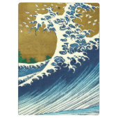 Hokusai Big Wave Japan japanische Kunst Klemmbrett (Rückseite)