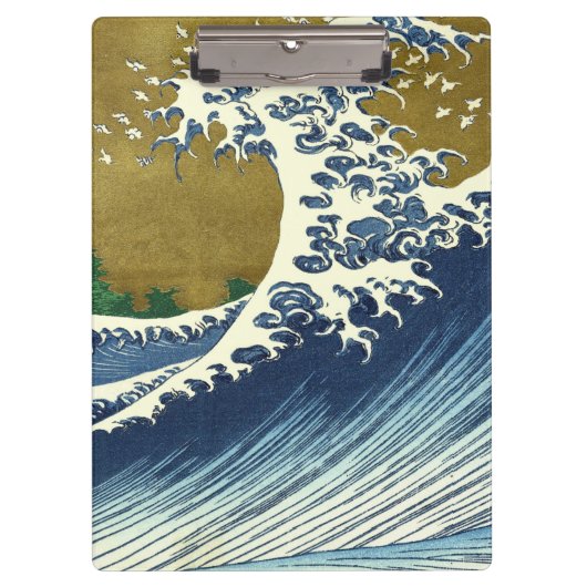 Hokusai Big Wave Japan japanische Kunst Klemmbrett (Vorderseite)