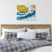 Hokusai Big Wave Japan japanische Kunst Leinwanddruck (Insitu (Schlafzimmer))