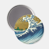 Hokusai Big Wave Japan japanische Kunst Magnet (Vorderseite/Rückseite)
