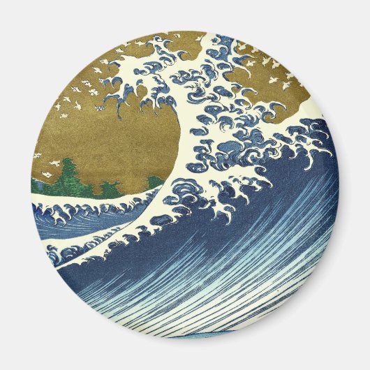 Hokusai Big Wave Japan japanische Kunst Magnet (Vorne)