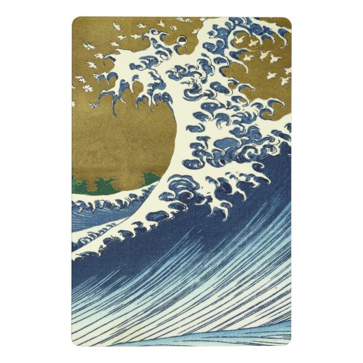 Hokusai Big Wave Japan japanische Kunst Mini Klemmbrett (Rückseite)