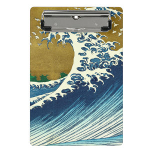 Hokusai Big Wave Japan japanische Kunst Mini Klemmbrett