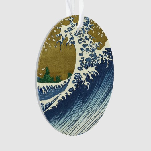 Hokusai Big Wave Japan japanische Kunst Ornament (Vorderseite)