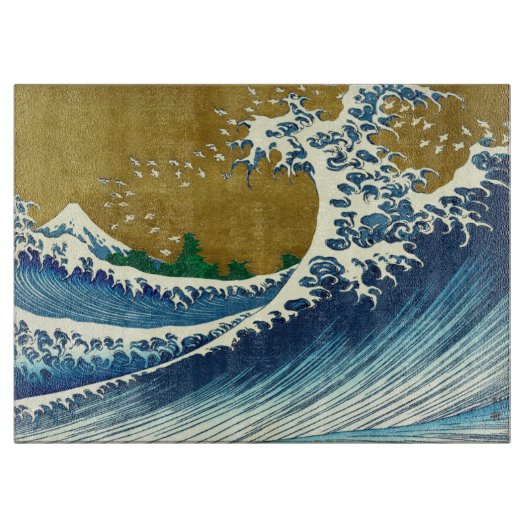 Hokusai Big Wave Japan japanische Kunst Schneidebrett (Vorderseite)
