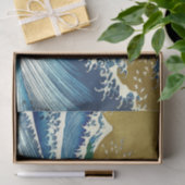 Hokusai Big Wave Japan japanische Kunst Seidenpapier (Geschenk)