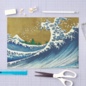 Hokusai Big Wave Japan japanische Kunst Seidenpapier (Handwerk)
