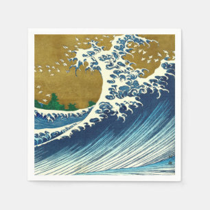 Hokusai Big Wave Japan japanische Kunst Serviette