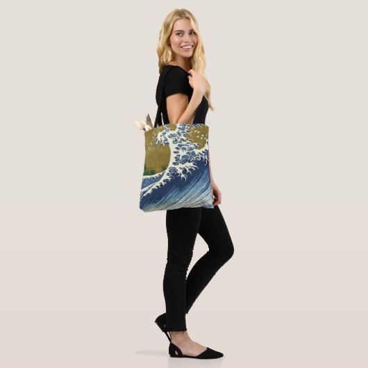 Hokusai Big Wave Japan japanische Kunst Tasche (Am Model)