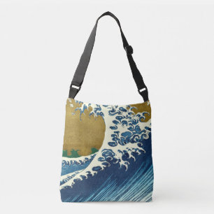 Hokusai Big Wave Japan japanische Kunst Tragetaschen Mit Langen Trägern