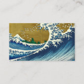 Hokusai Big Wave Japan japanische Kunst Visitenkarte (Rückseite)