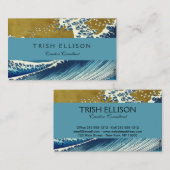 Hokusai Big Wave Japan japanische Kunst Visitenkarte (Vorne/Hinten)