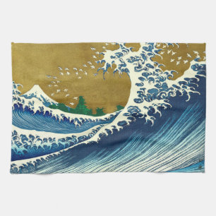 Hokusai Big Wave Japan Vintage Ocean Geschirrtuch