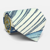 Hokusai Big Wave Japan Vintage Ocean Krawatte (Gerollt)