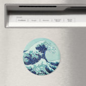 Hokusai Blue Waves Magnet (In Situ (Geschirrspüler))