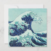 Hokusai Blue Waves Mitteilungskarte (Vorderseite)