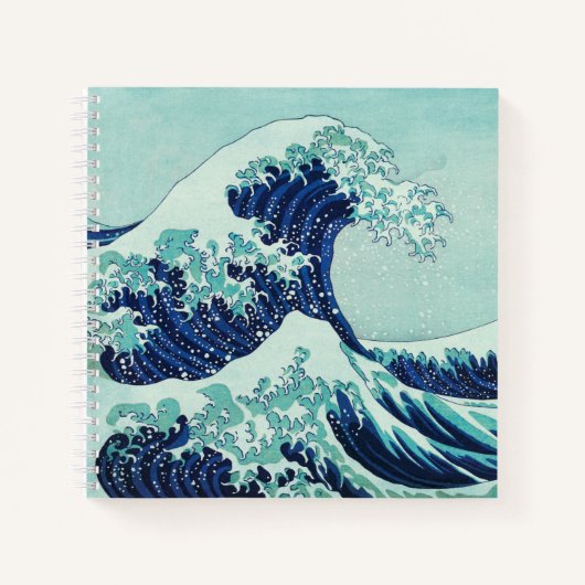 Hokusai Blue Waves Notizblock (Vorderseite)