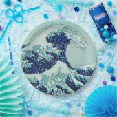 Hokusai Blue Waves Pappteller (Party)