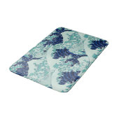 Hokusai Blue Waves Pattern Badematte (Schrägansicht)
