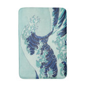 Hokusai Blue Waves Pattern Badematte (Vorderseite Vertikal)